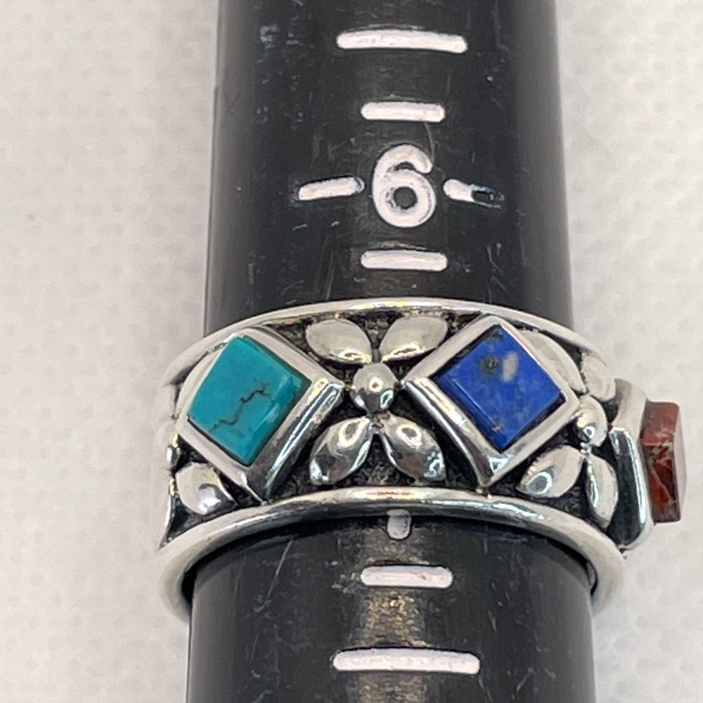 Multicolor Stone Ring - image 4